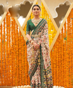 TATHASTU INDIAN WOMEN PARTY WEAR SAREE TRADITIONAL DESIGNER THREAD WEAVING  FESTIVAL WEDDING SARI 3899 - CRAZYCLOTHS